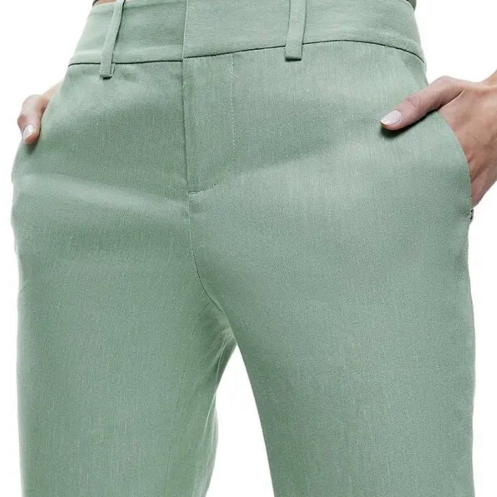 Alice + Olivia Sage Janis Linen Blend Crop Pants